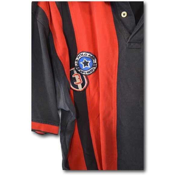 U.S. Polo Assn. Red & Navy Blue Polo Shirt – Men’s XLT Tall - Picture 2 of 2